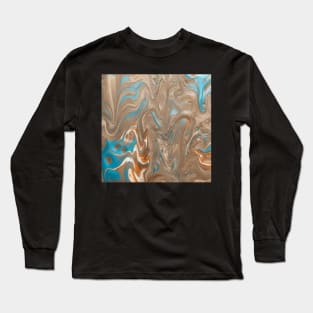 TURQUOISE & GOLD Long Sleeve T-Shirt